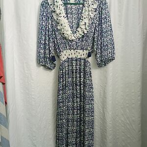 Vintage Indigo Lites Maxi Dress